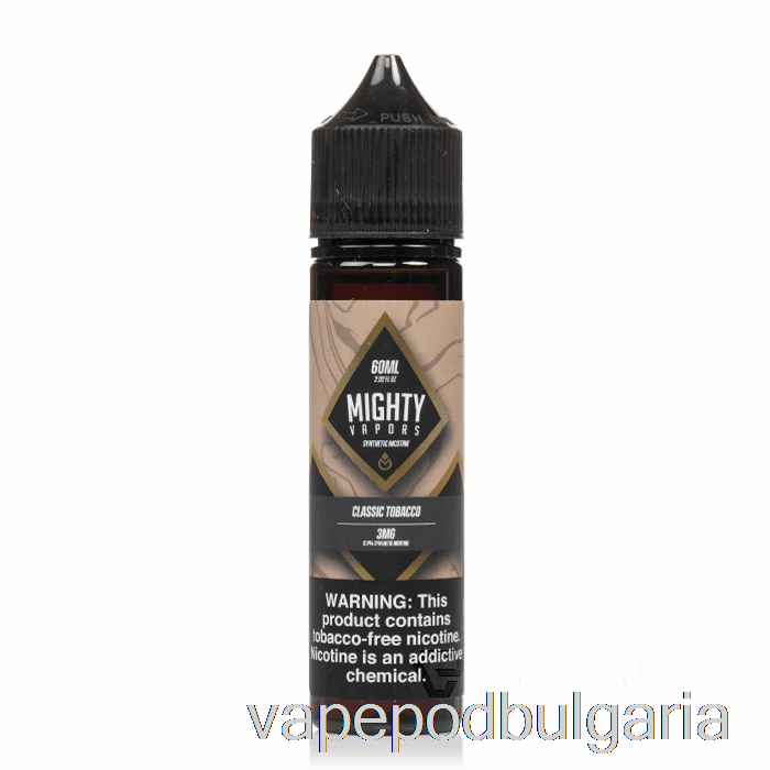 Vape Bulgaria Classic Tobacco - мощни изпарения - 60мл 3мг